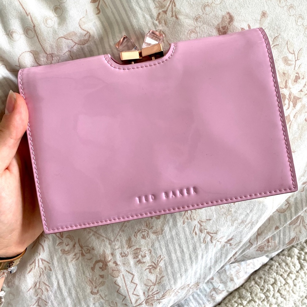 Ted Baker Pink Vinyl Clutch